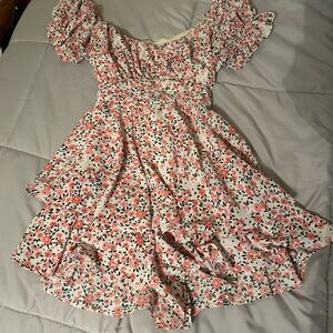Alter’d state Floral Pink and green romper
